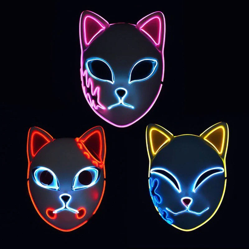Demon Slayer Cosplay Lighting Masks - Image 5